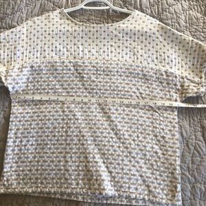 Ace & Jig medium double cloth blouse gray blue